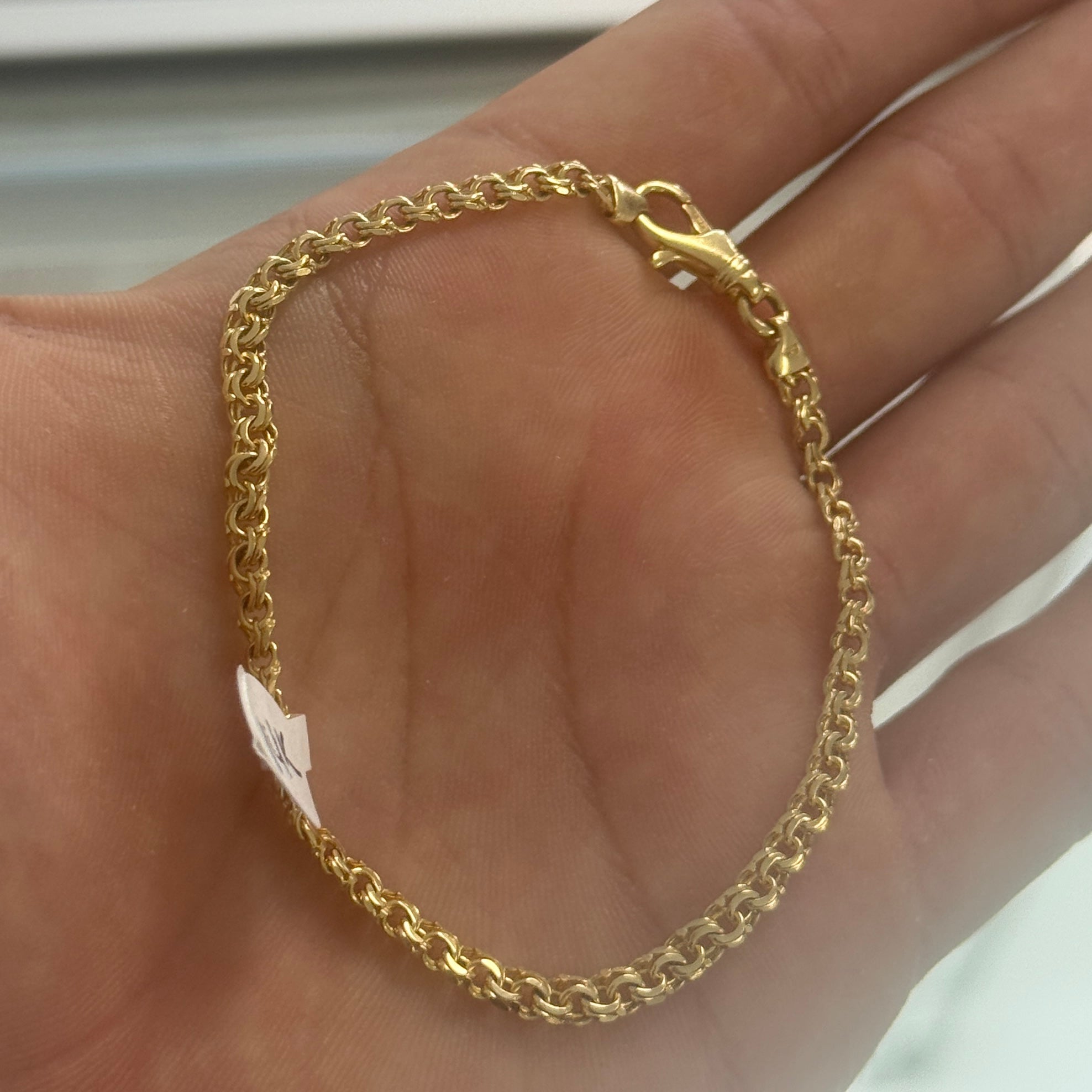 14k Gold China Cut Bracelet