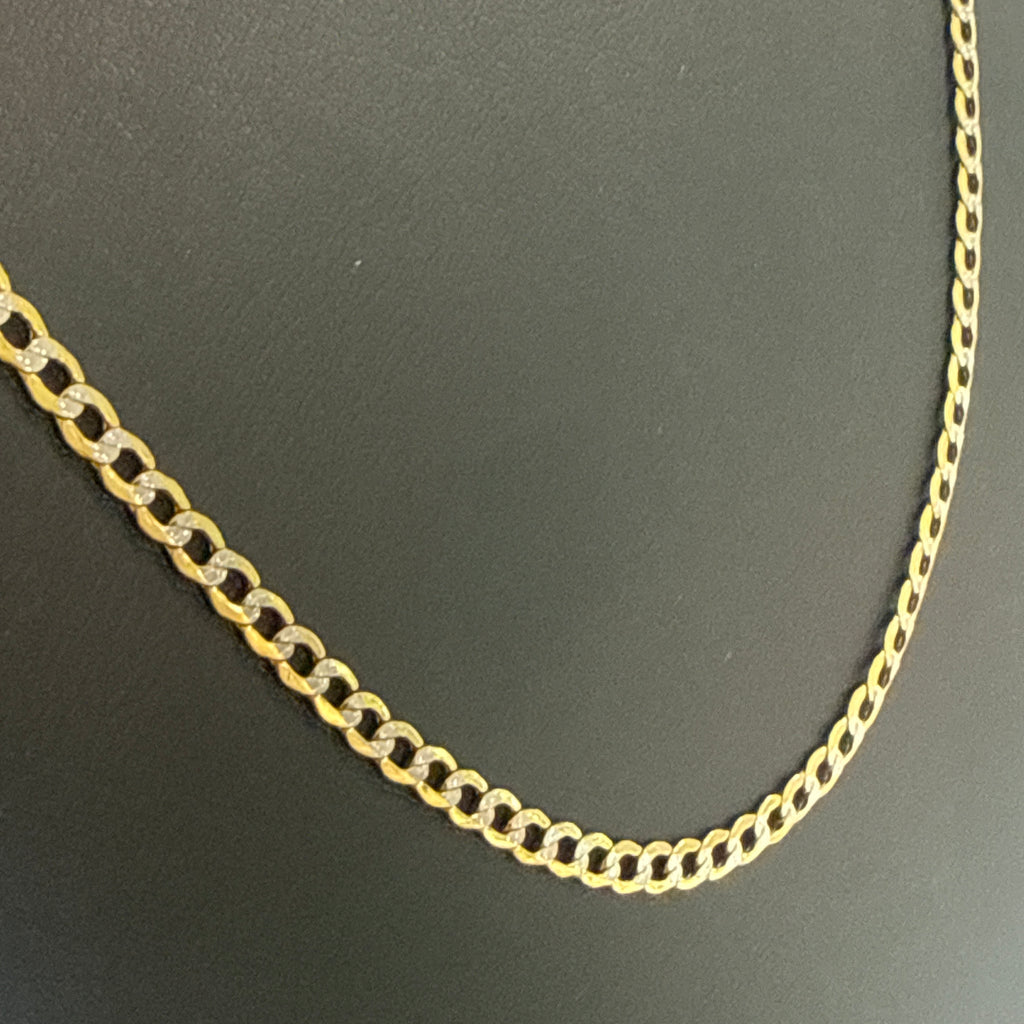14k Gold 3mm two-tone Chain