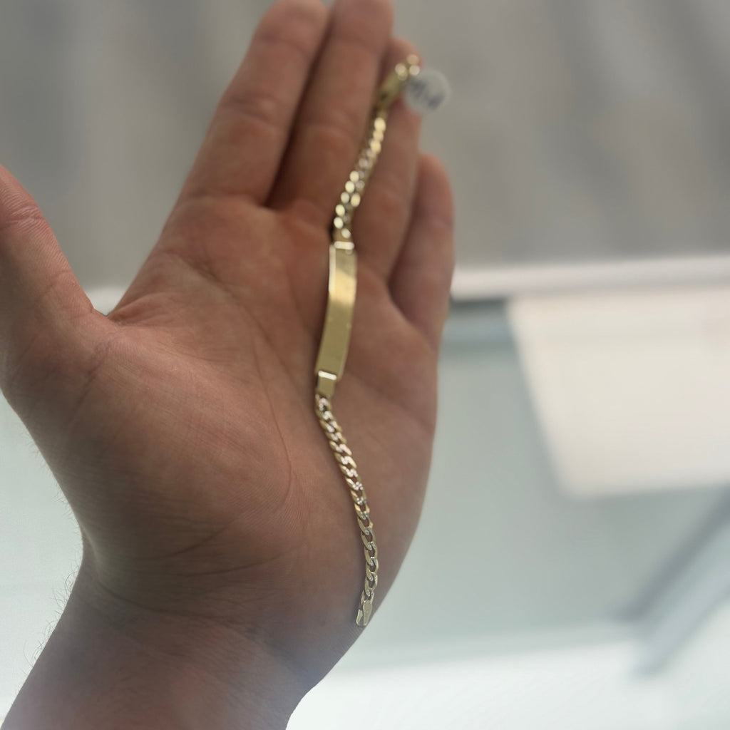 14k Cuban Plank Bracelet