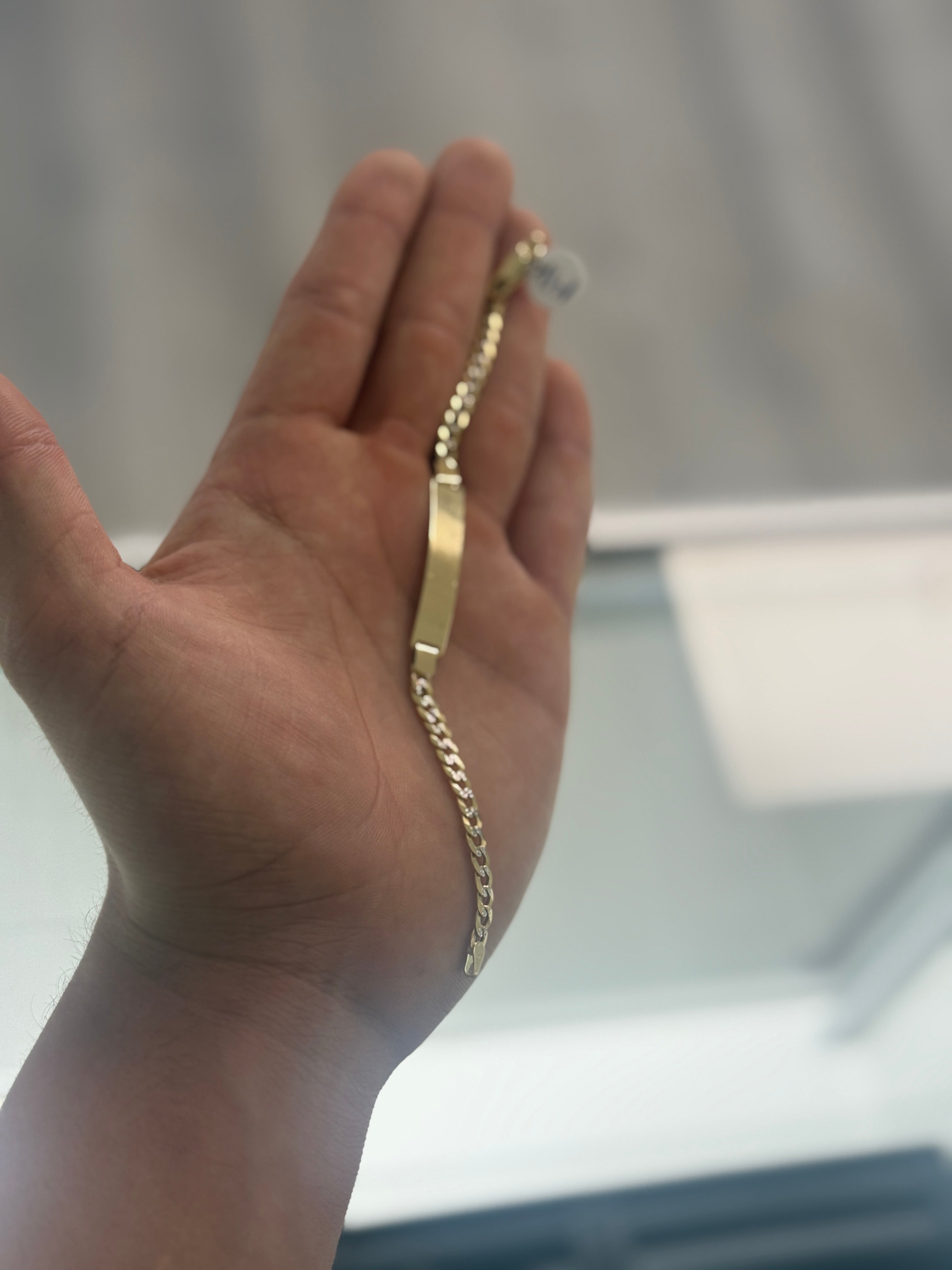 14k Cuban Plank Bracelet