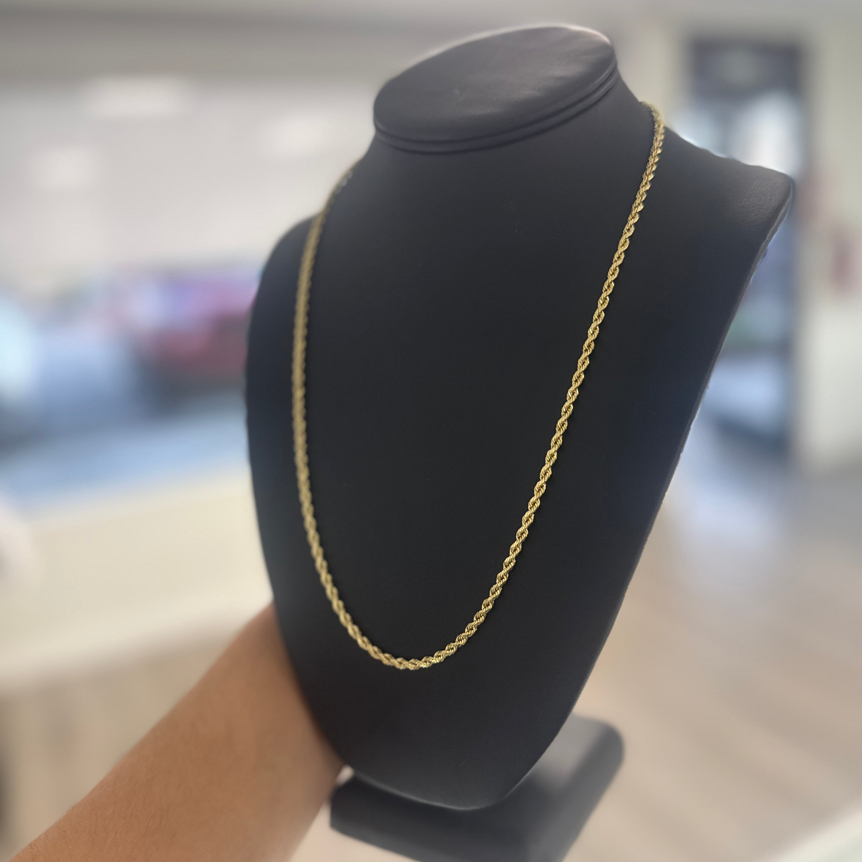 14k Gold 3mm Rope Chain