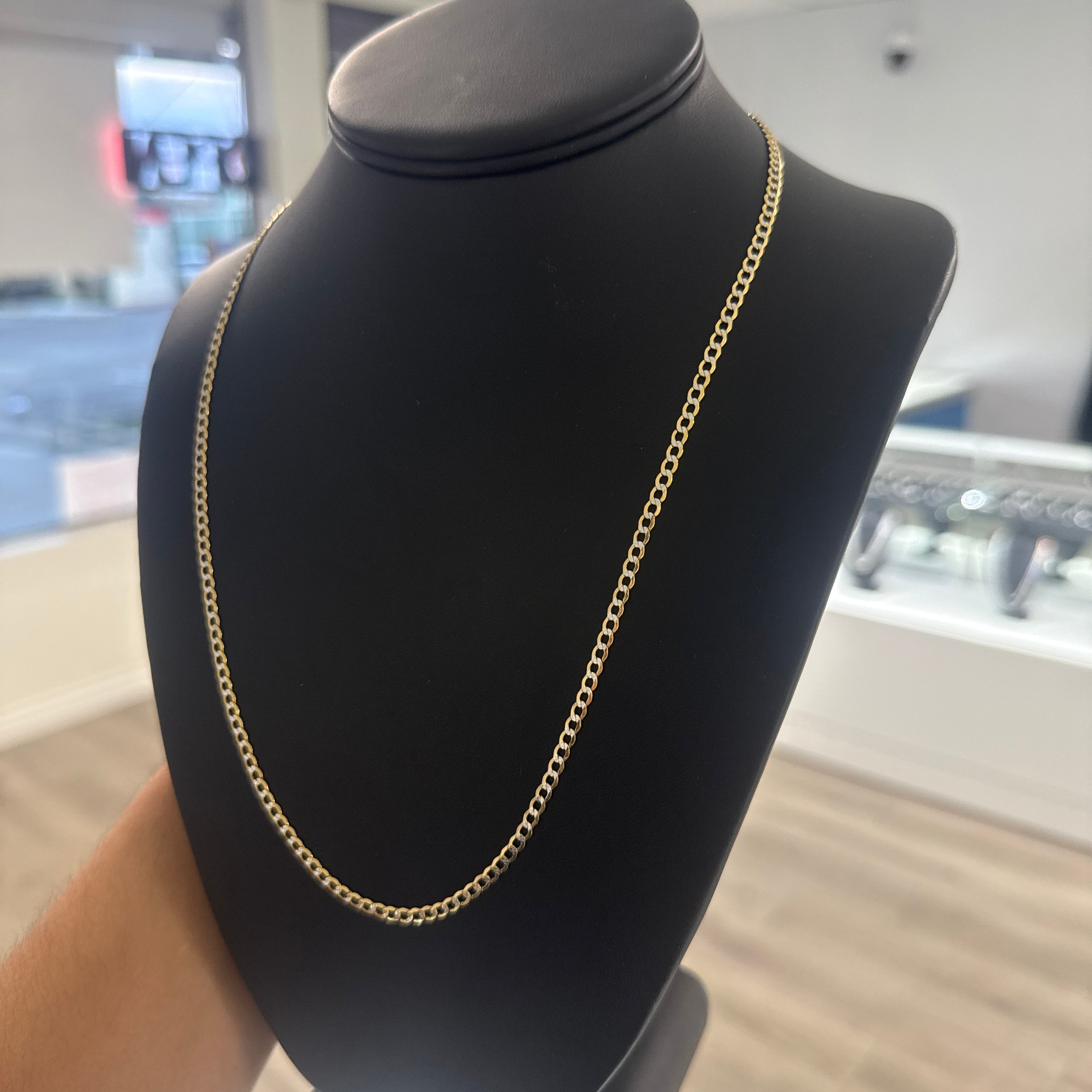 14k Gold 3mm two-tone Chain