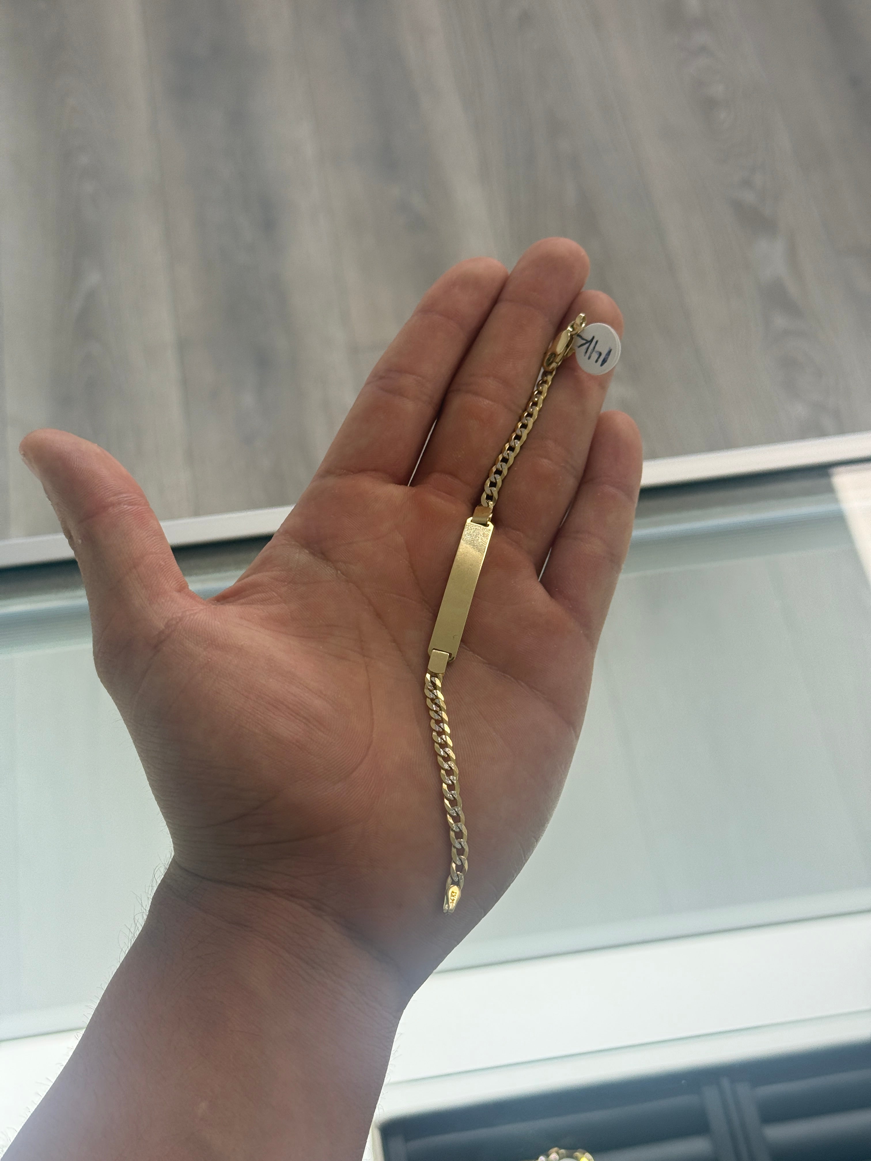 14k Cuban Plank Bracelet