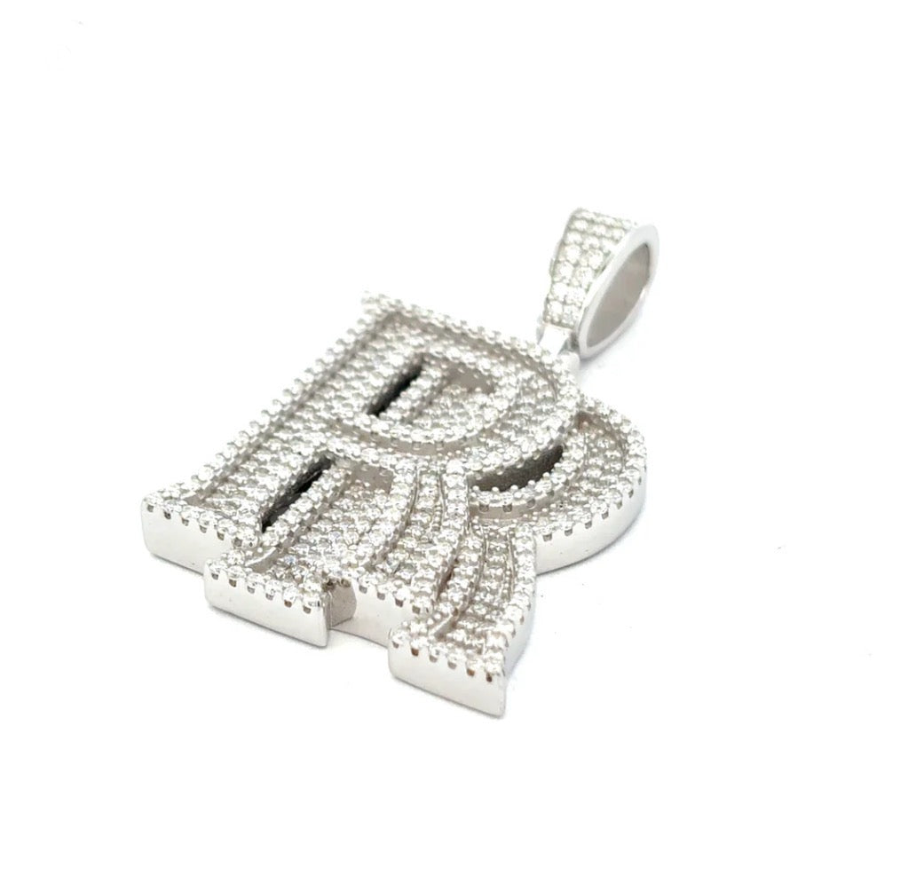 Moissanite Double R Pendant