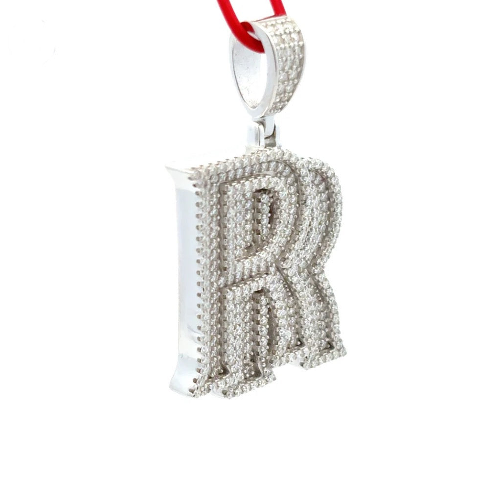 Moissanite Double R Pendant