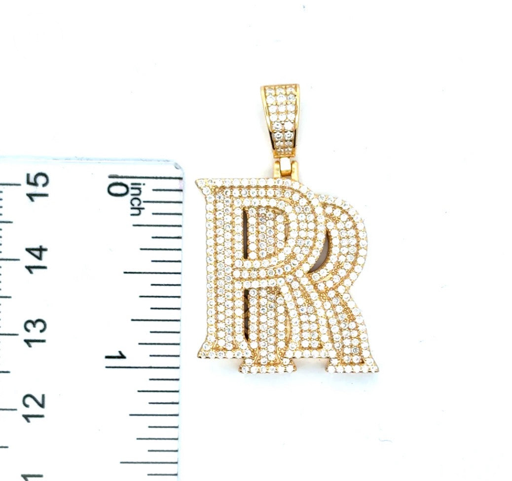 Moissanite Double R Pendant