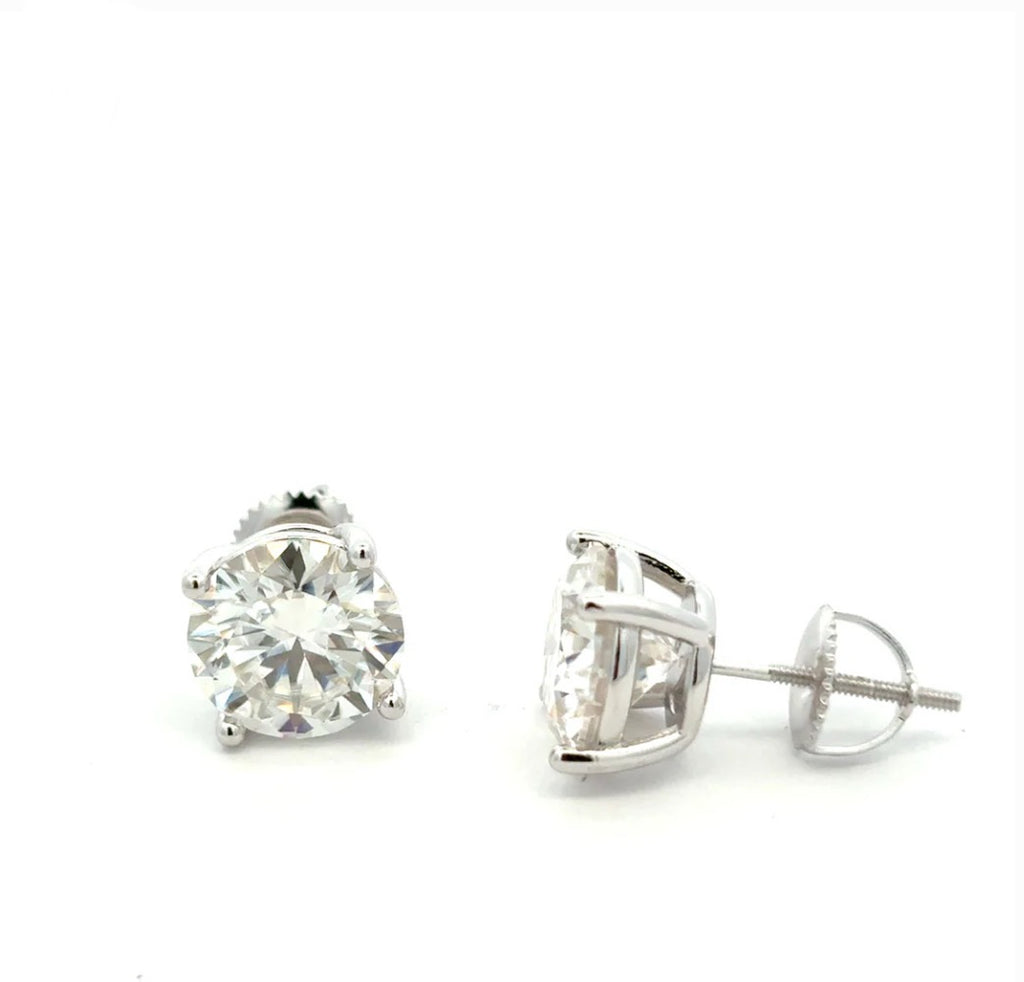 9mm Moissanite Earrings