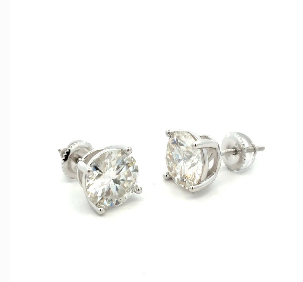 9mm Moissanite Earrings