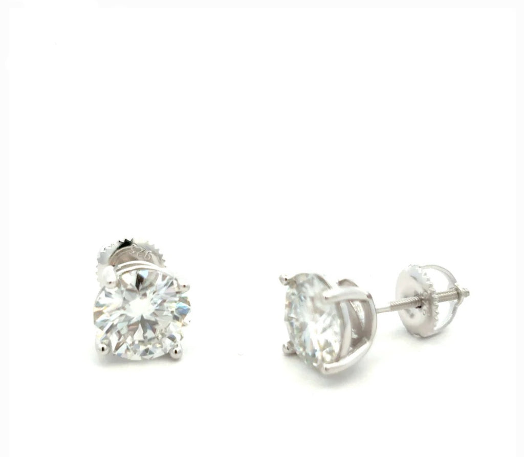 8mm Moissanite Earrings