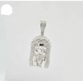 Moissanite Jesus Face Pendant