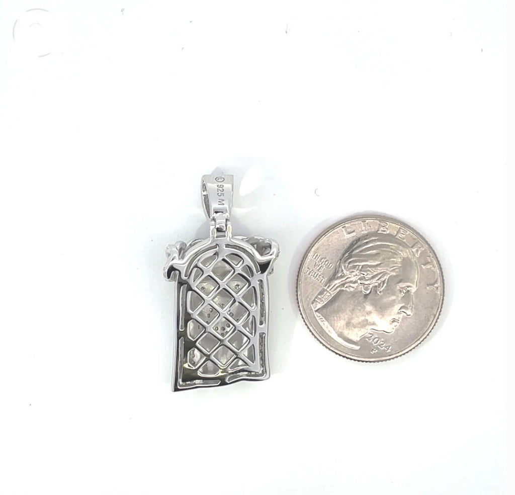 Moissanite Jesus Face Pendant