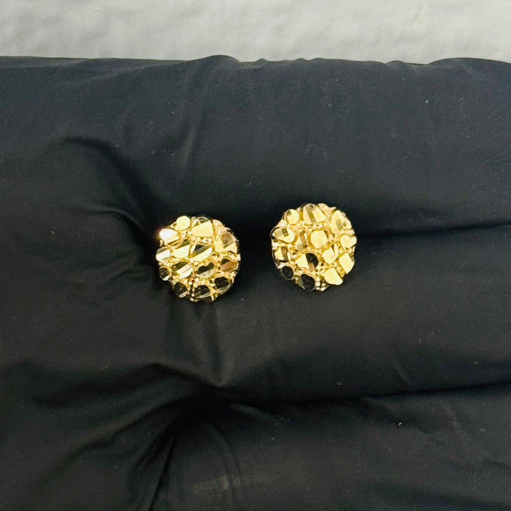 14k Gold Nugget Earrings