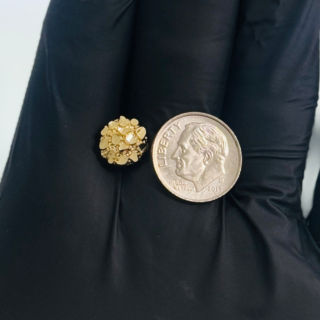 14k Gold Nugget Earrings