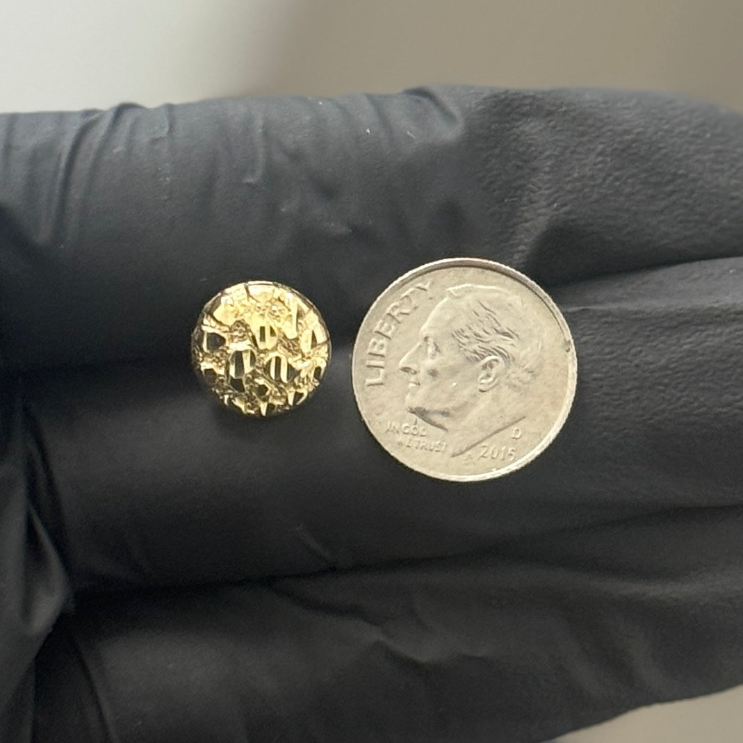 10k Gold Nugget Earrings