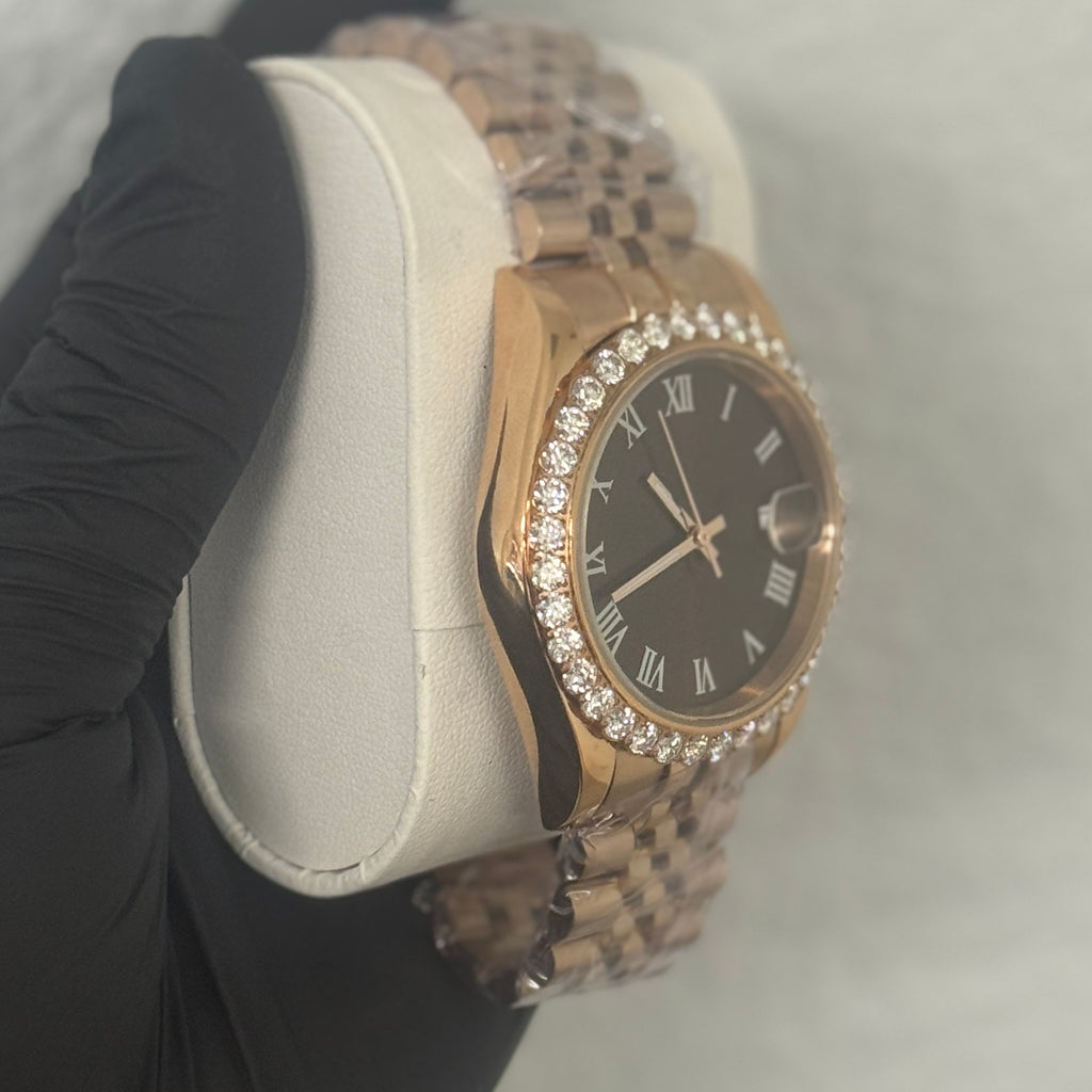 Moissanite Chocolate Watch