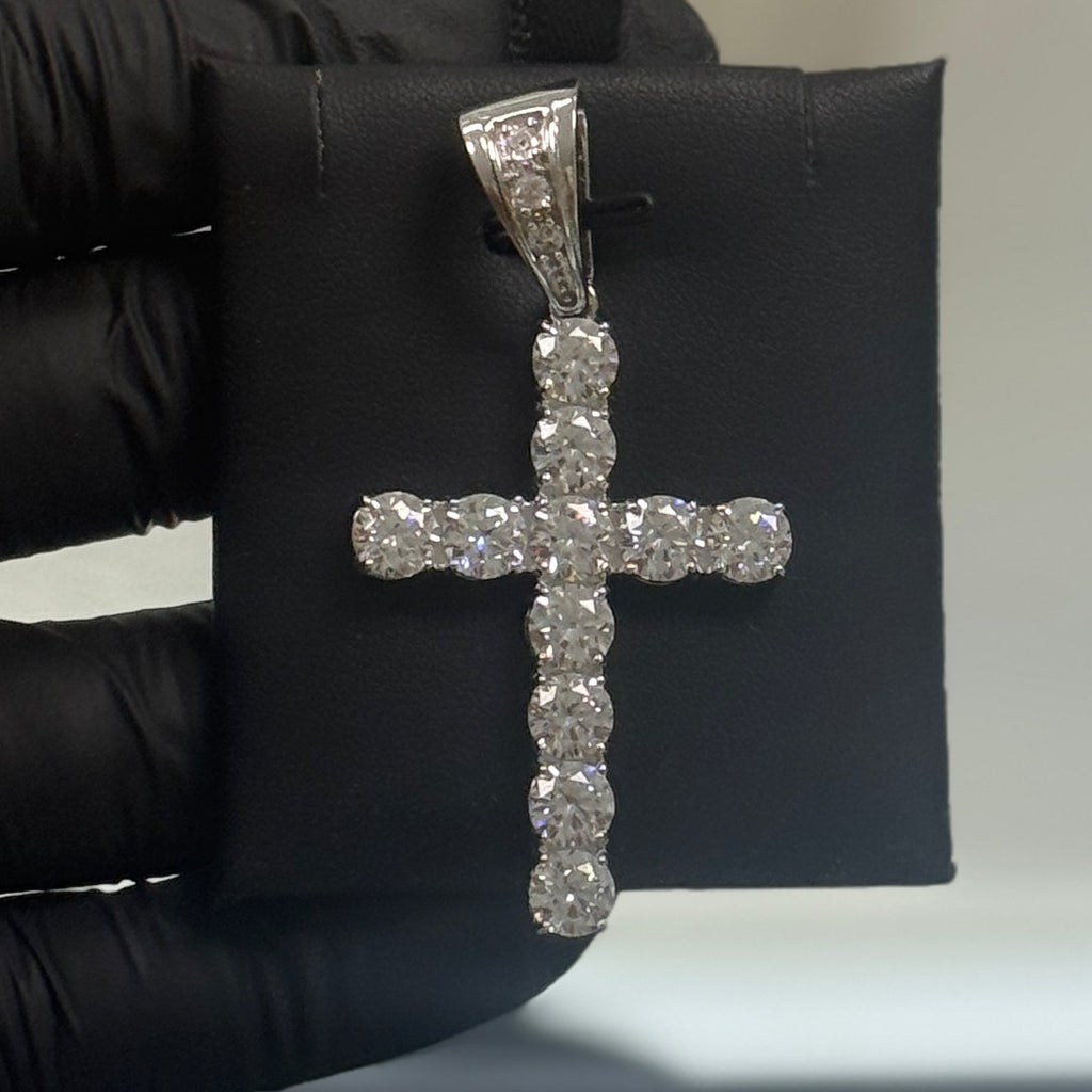 Crystal Cz Cross Pendant