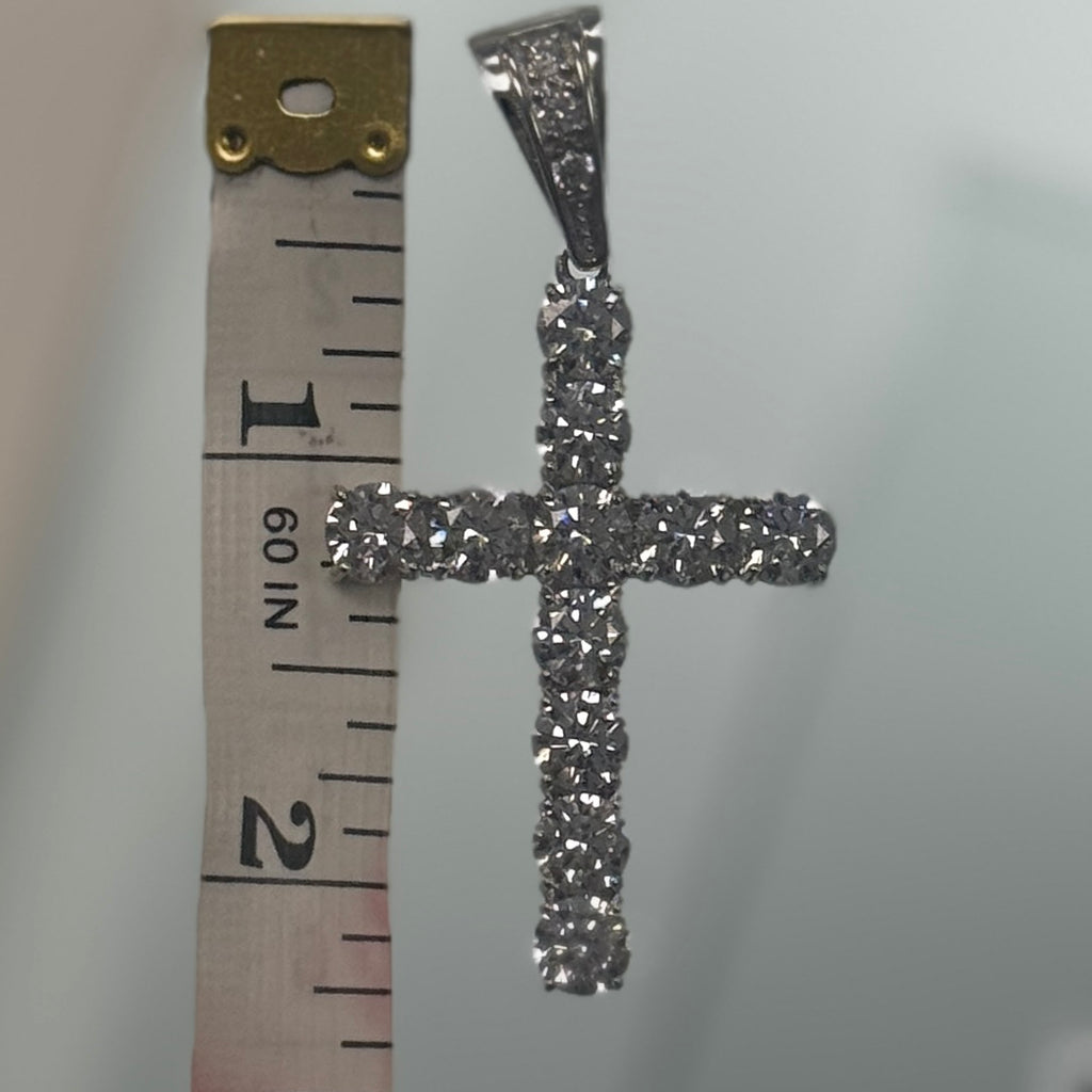 Crystal Cz Cross Pendant