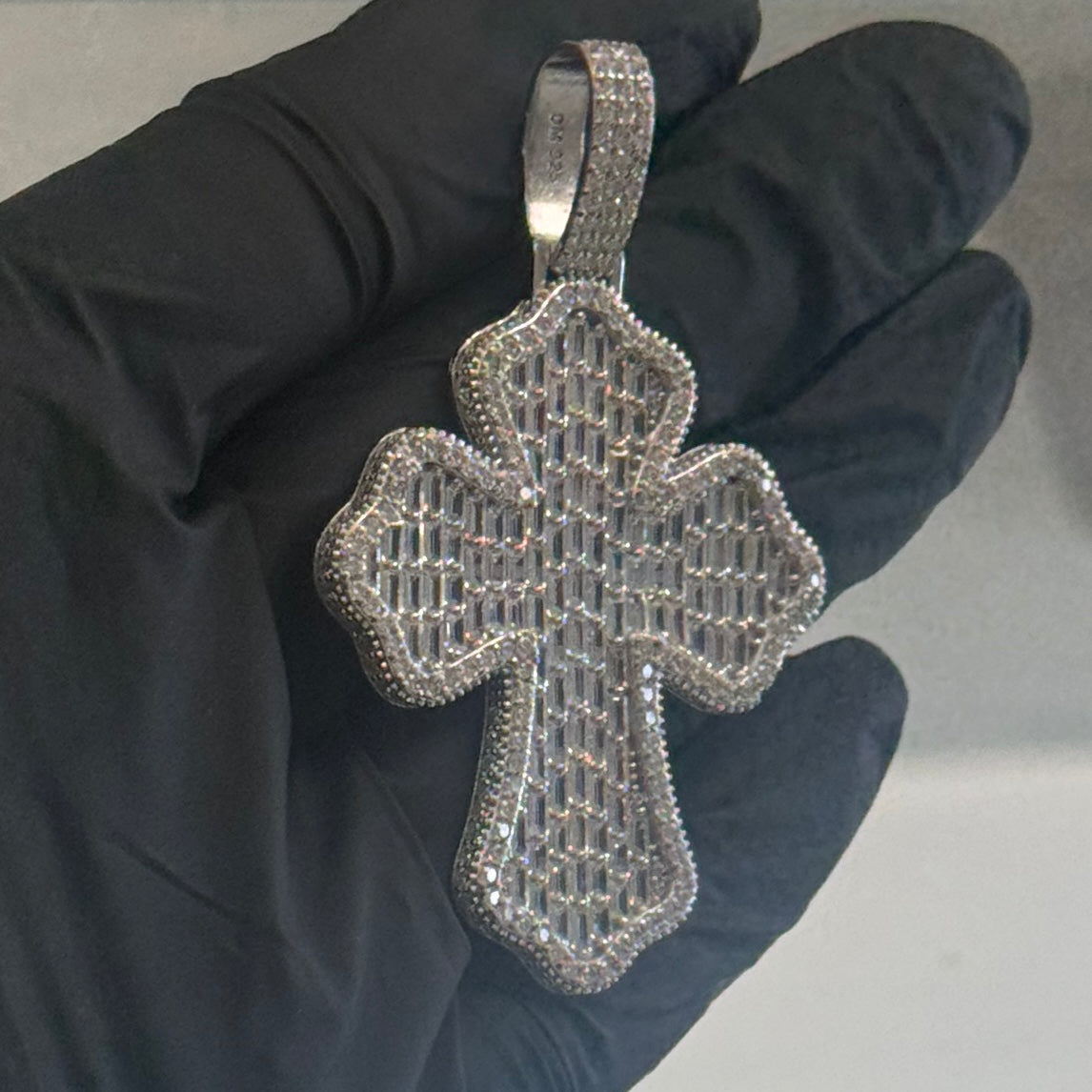 Big Baguette Cross Pendant