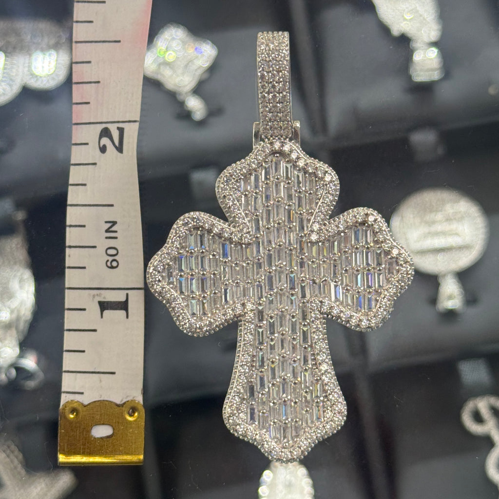 Big Baguette Cross Pendant