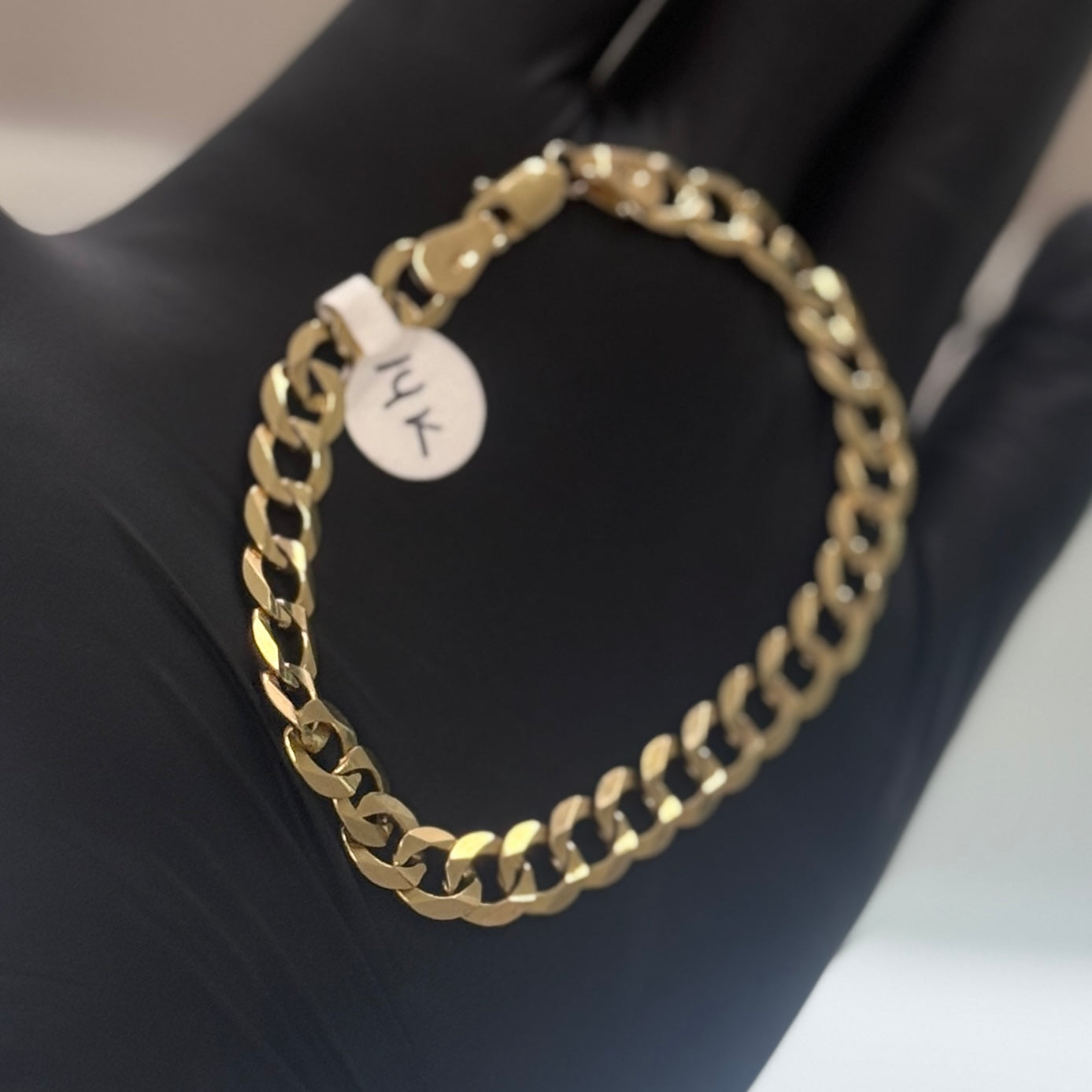 14k Gold 7mm Cuban Bracelet