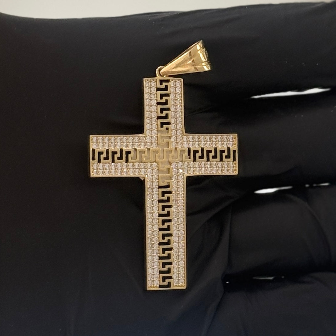 14k Gold Elegant Cross Pendant