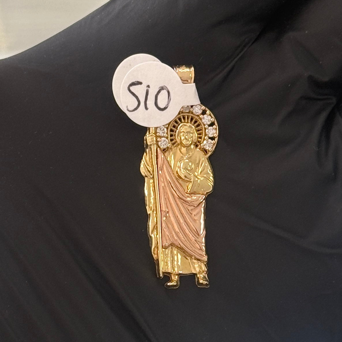 14k 2-Gold San Judas Pendant