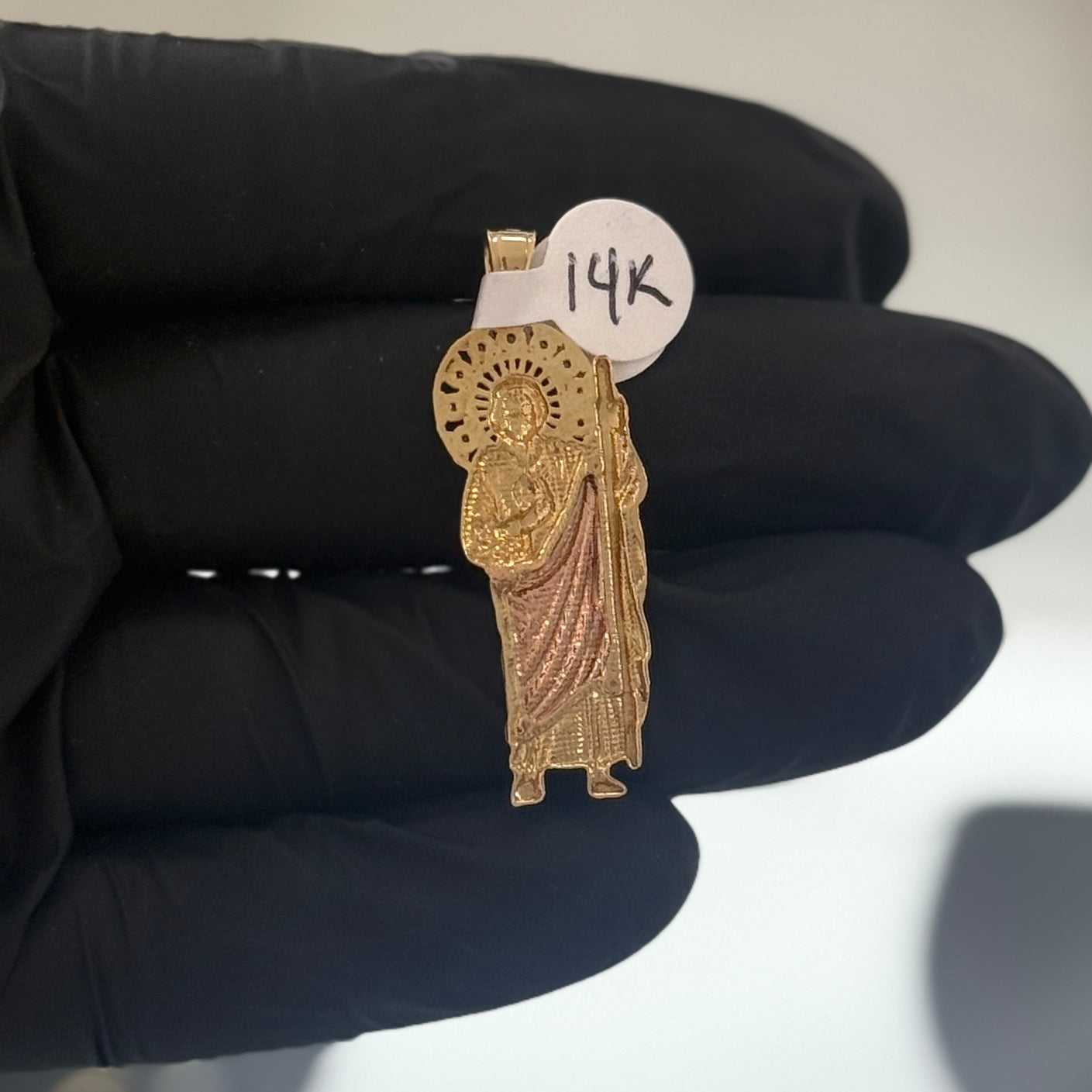 14k 2-Gold San Judas Pendant