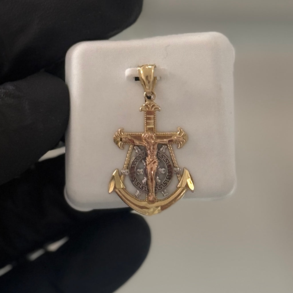 10k 3-Gold Anklet Pendant