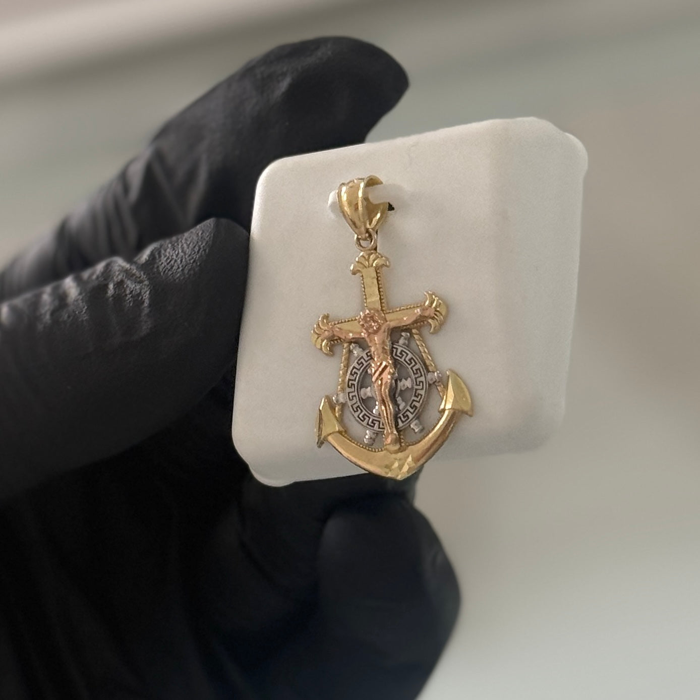 10k 3-Gold Anklet Pendant