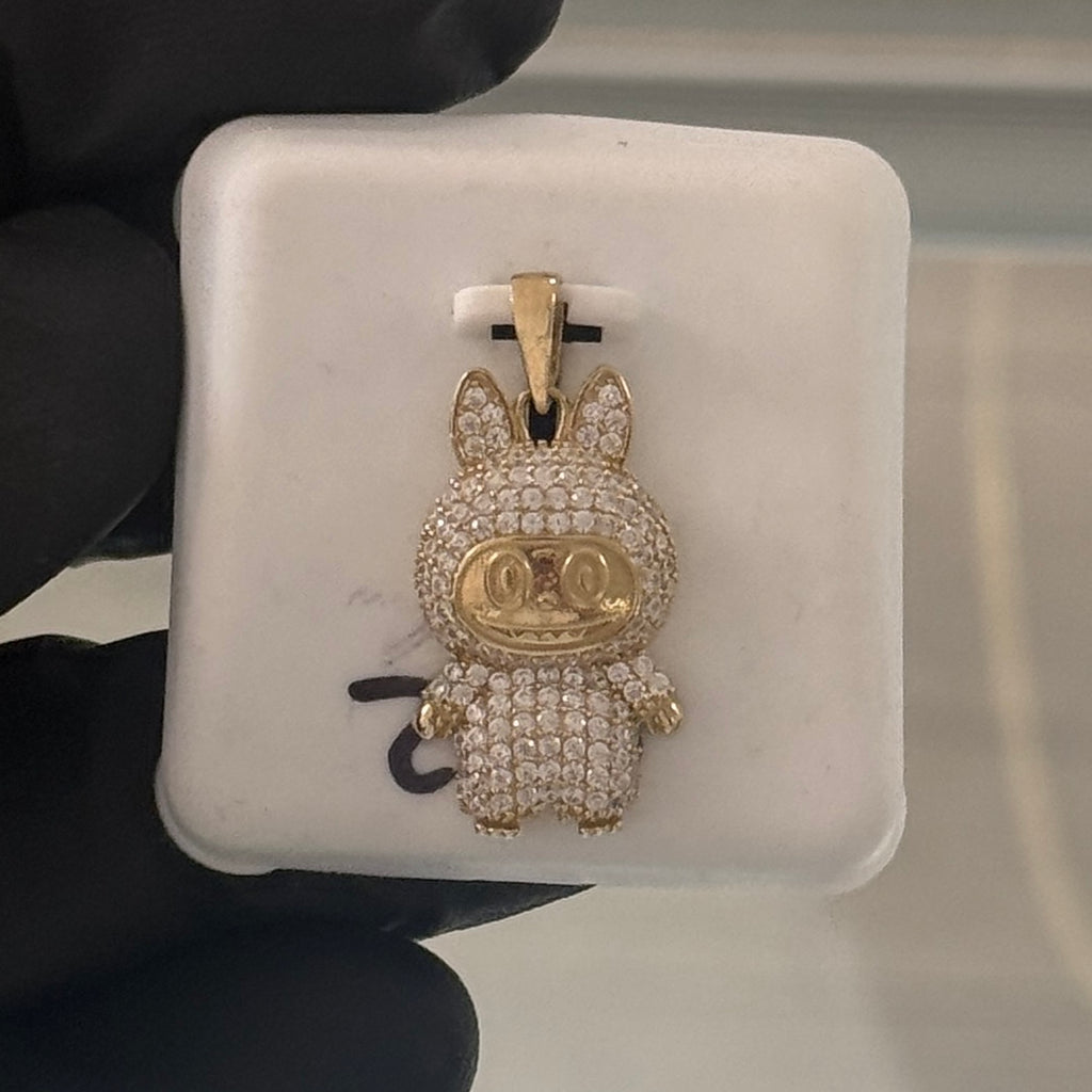 10k Gold Labubu Pendant