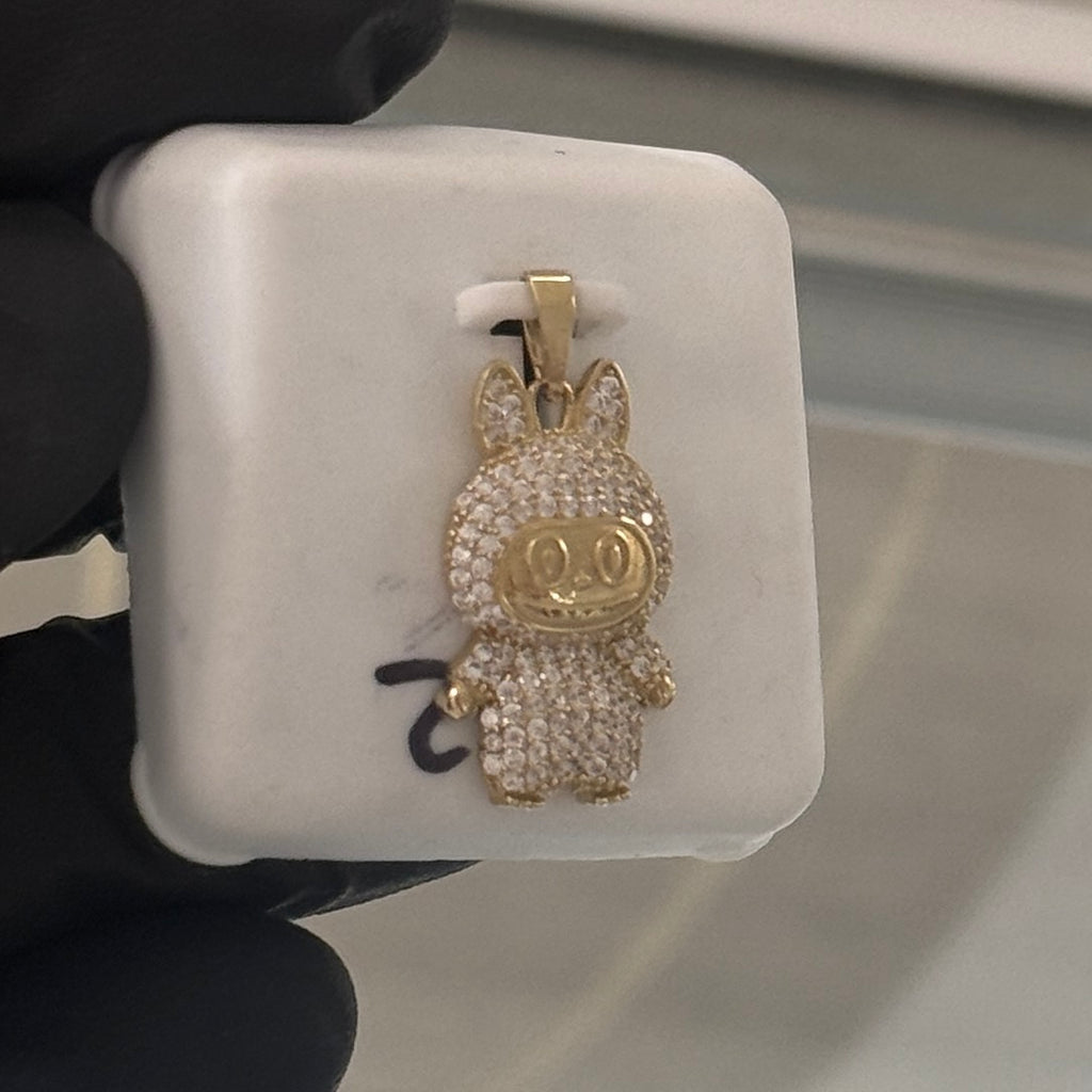 10k Gold Labubu Pendant