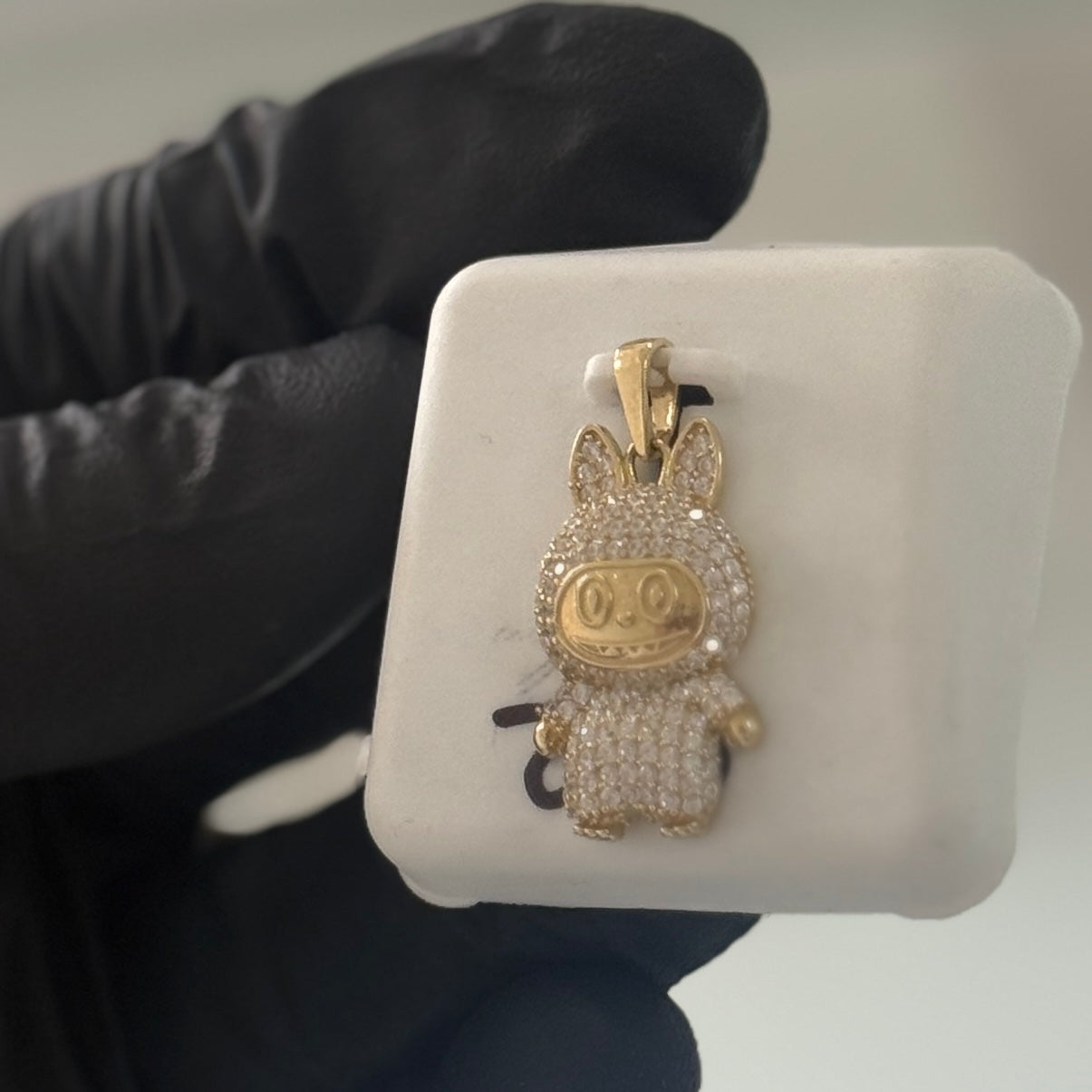 10k Gold Labubu Pendant