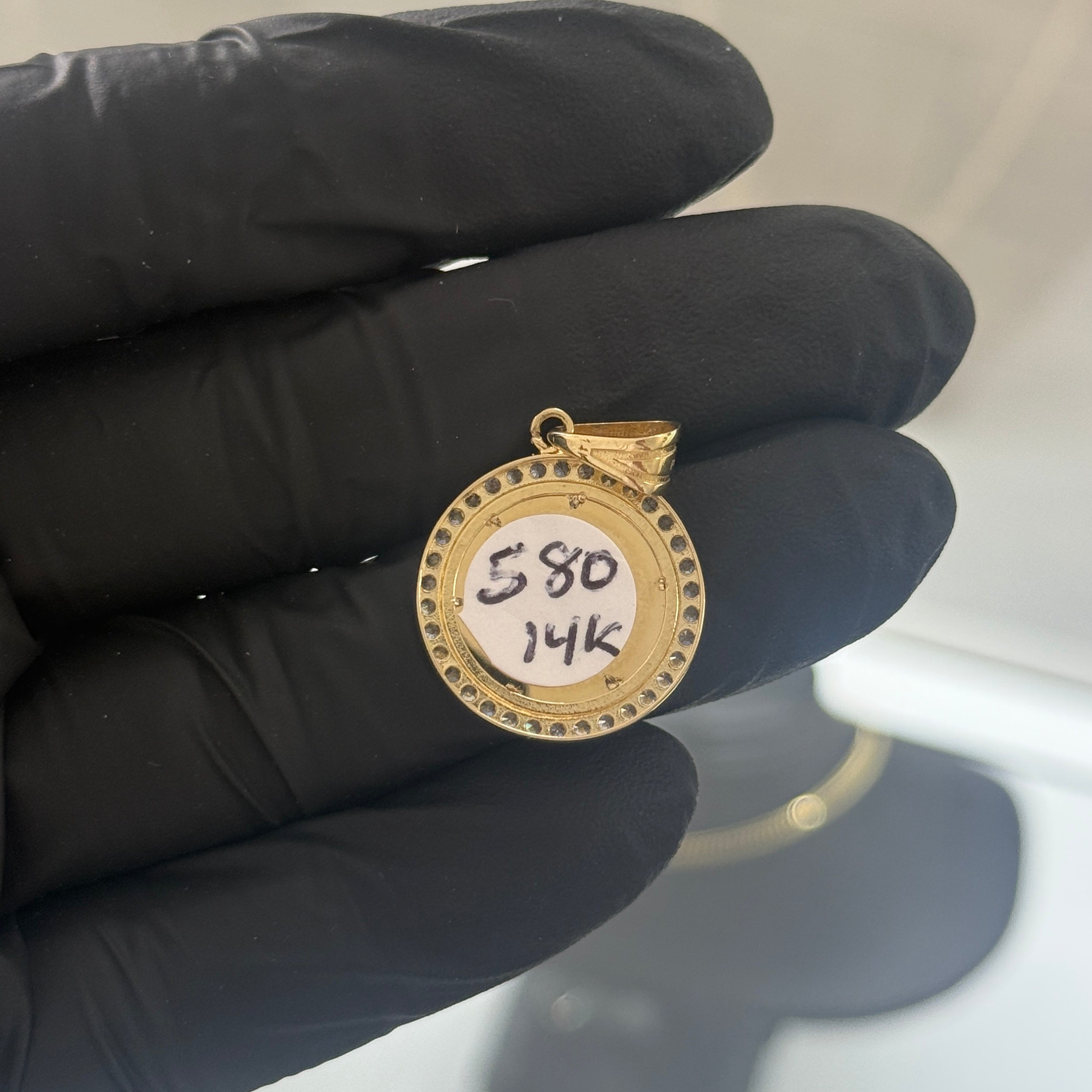 14k 2-tone San Judas Small Medal