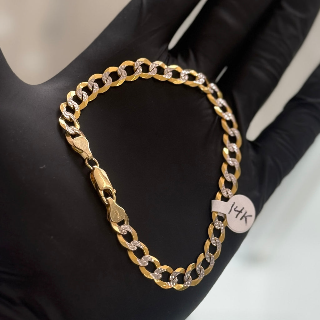 14k Gold Two-Tone Bracelet
