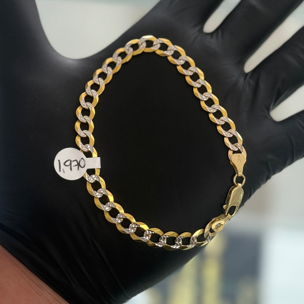 14k Gold Two-Tone Bracelet