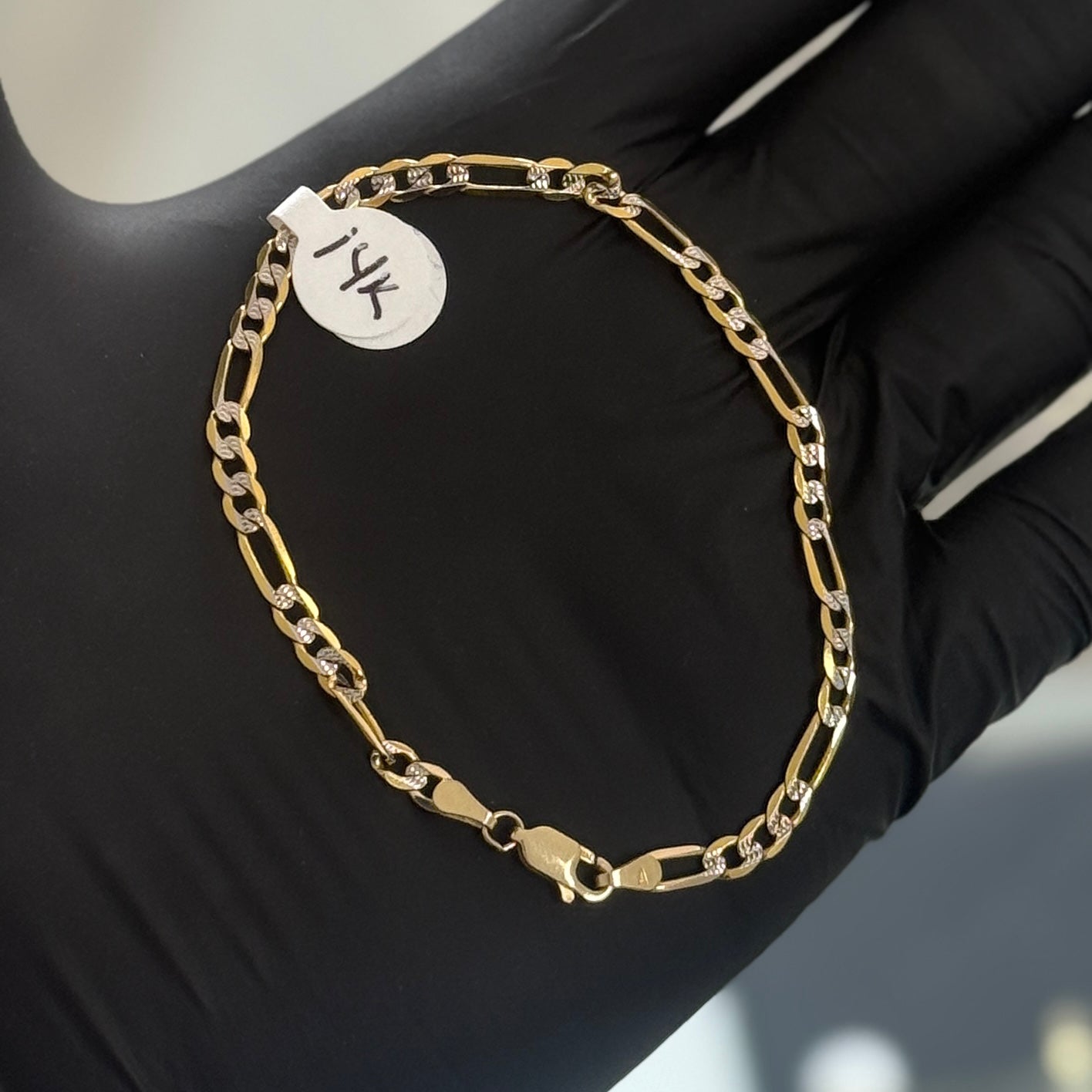 14K Gold Two Tone Bracelet