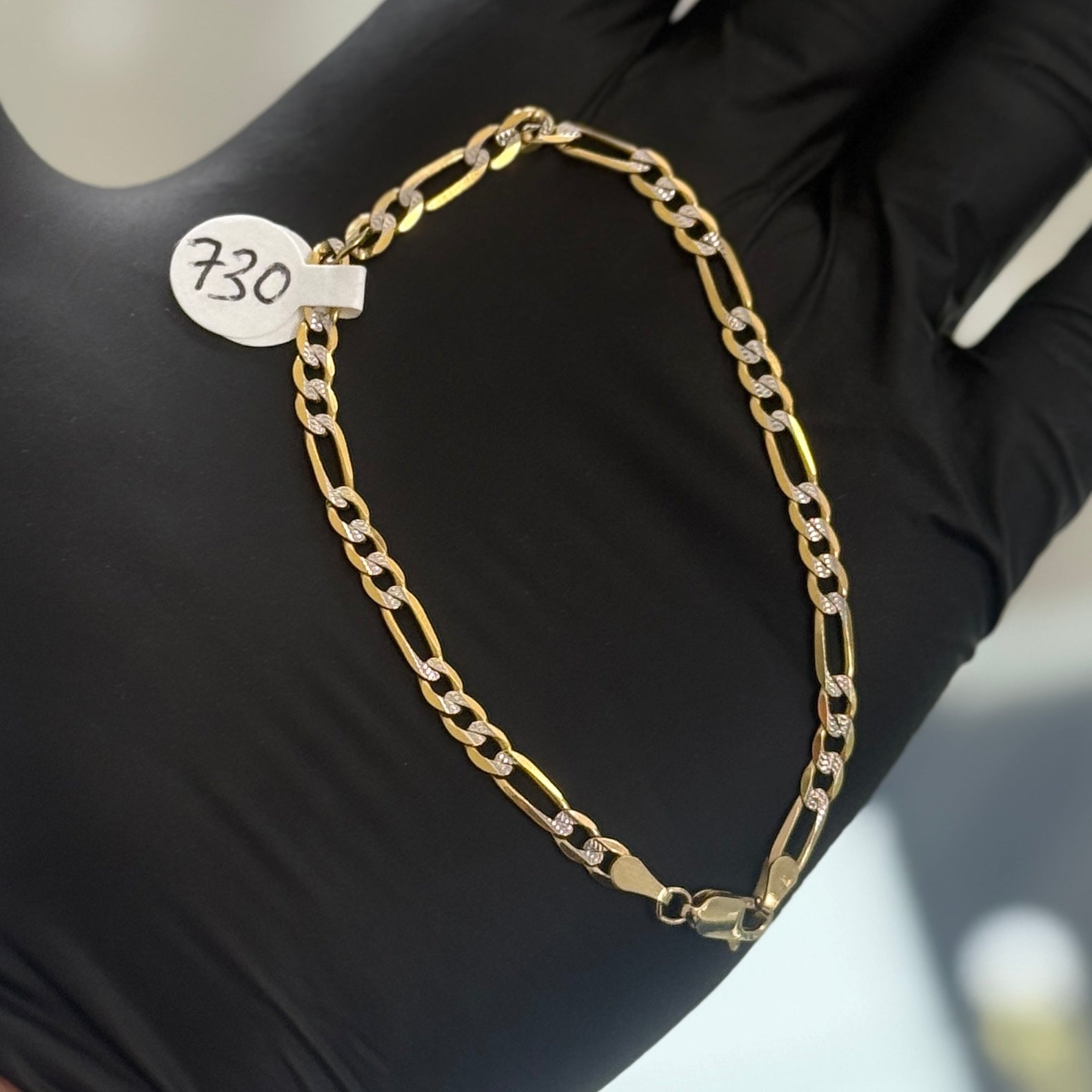 14K Gold Two Tone Bracelet