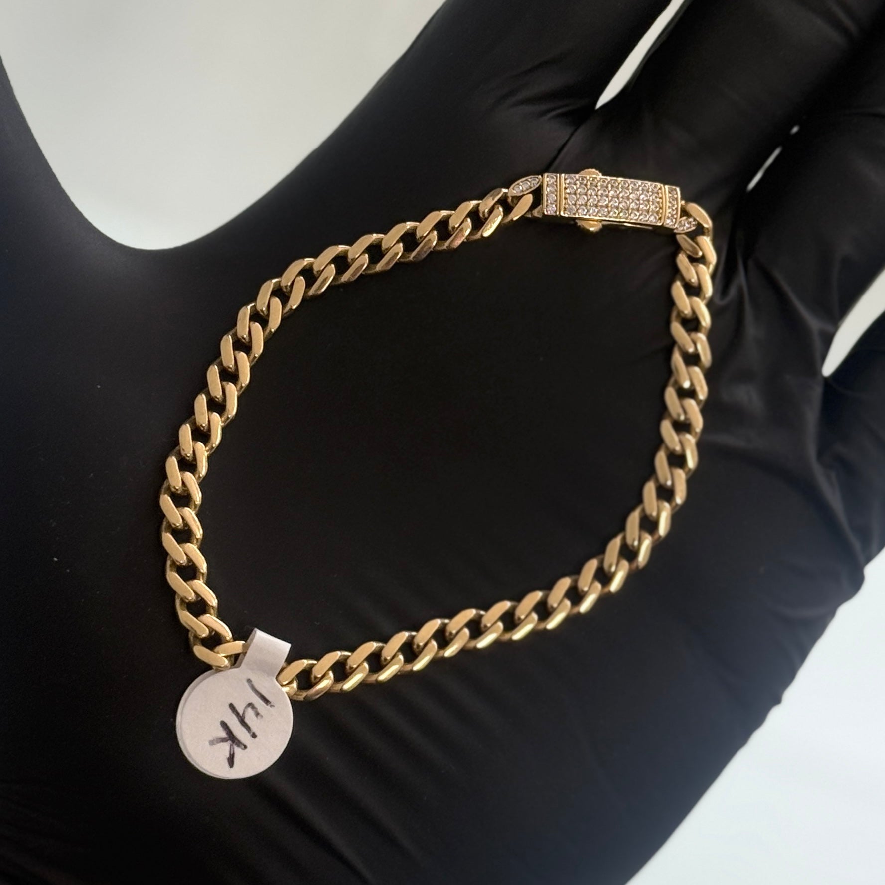14k Gold 5mm Monaco Bracelet