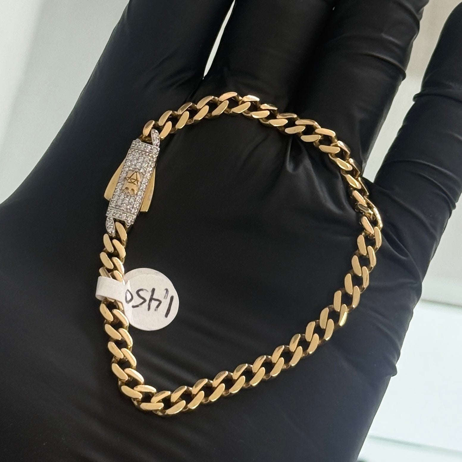 14k Gold 5mm Monaco Bracelet
