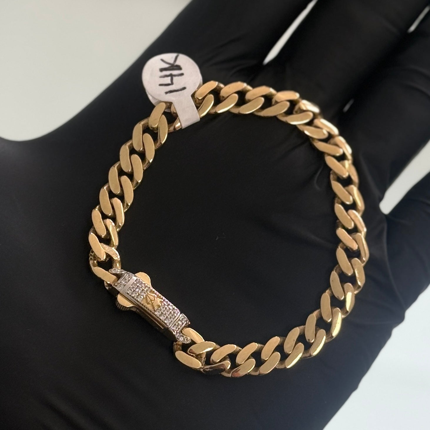 14k Gold 7mm Monaco Bracelet