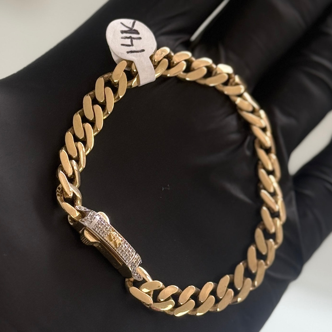 14k Gold 7mm Monaco Bracelet