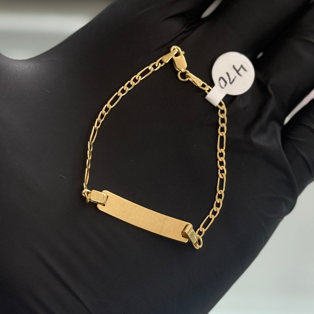 14k Gold Figaro Baby Bracelet