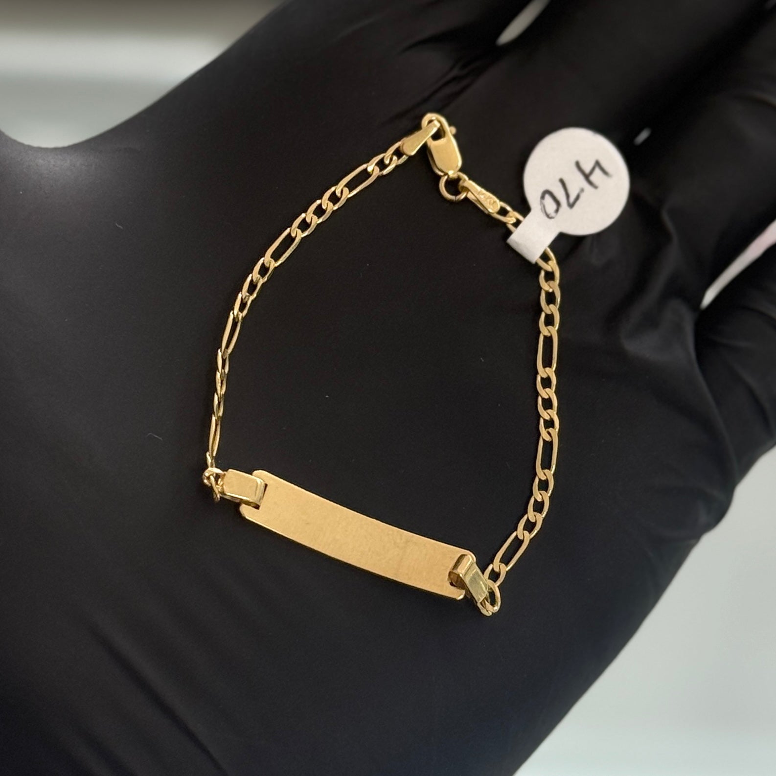 14k Gold Figaro Baby Bracelet