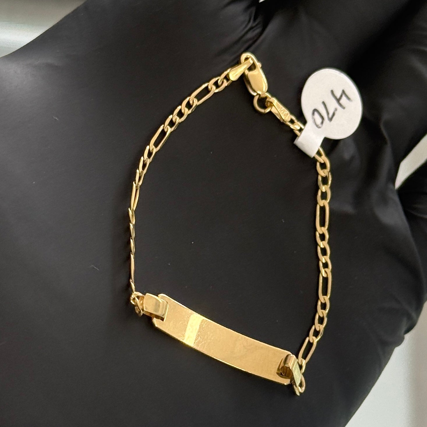 14k Gold Figaro Baby Bracelet