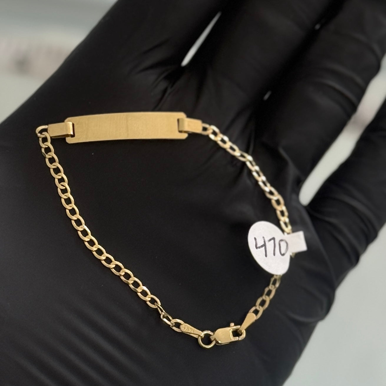 14k Gold Cuban Baby Bracelet