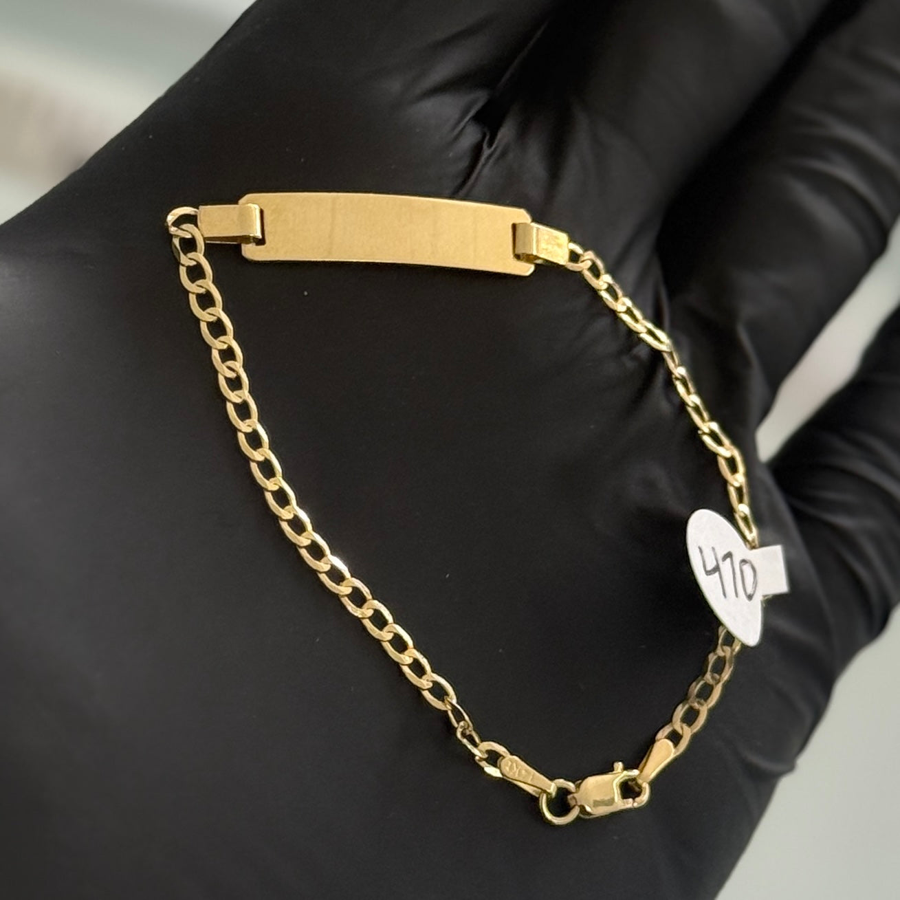 14k Gold Cuban Baby Bracelet