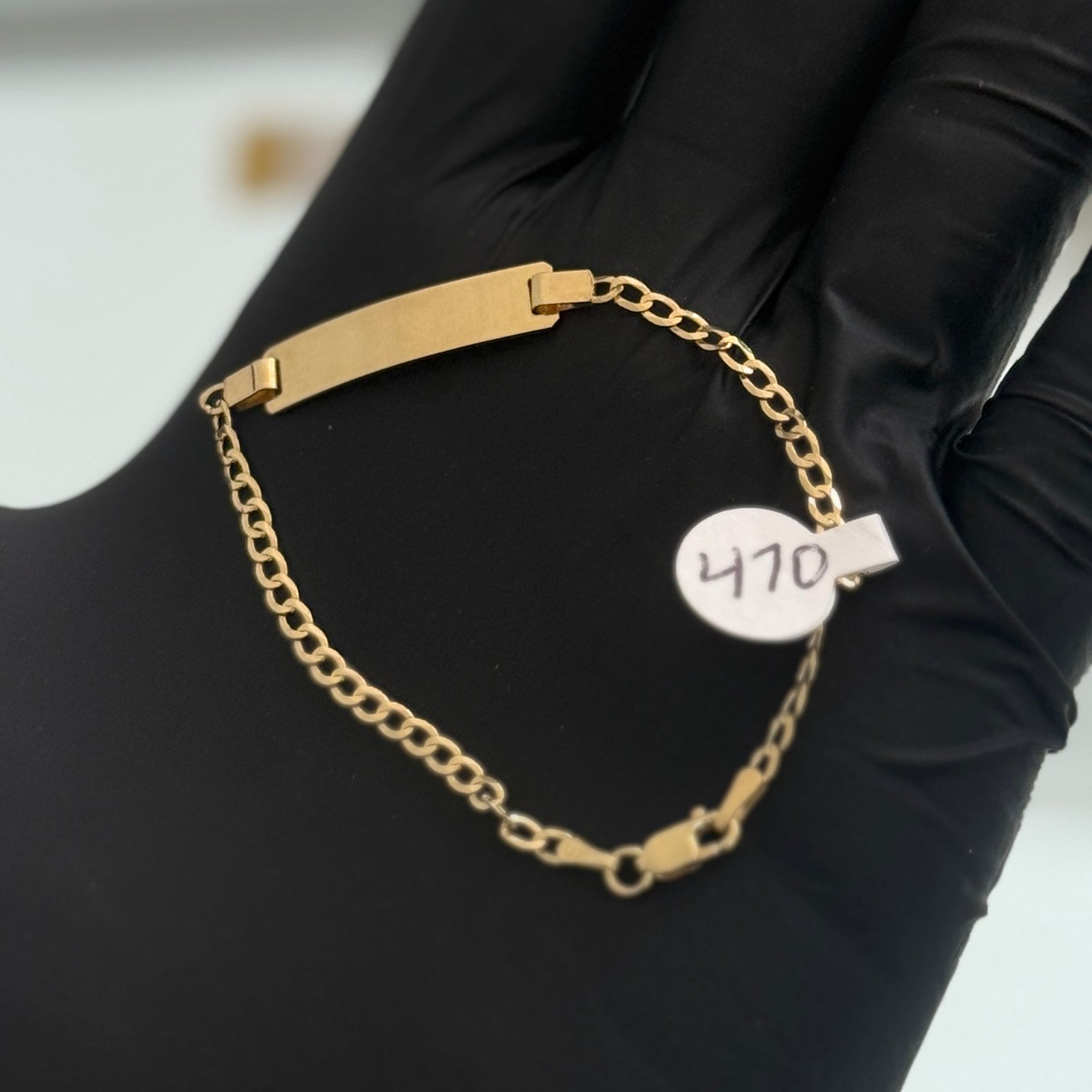 14k Gold Cuban Baby Bracelet