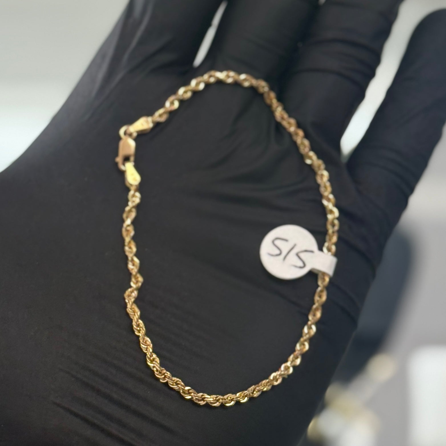 10k Gold 2.5mm Rope Bracelet