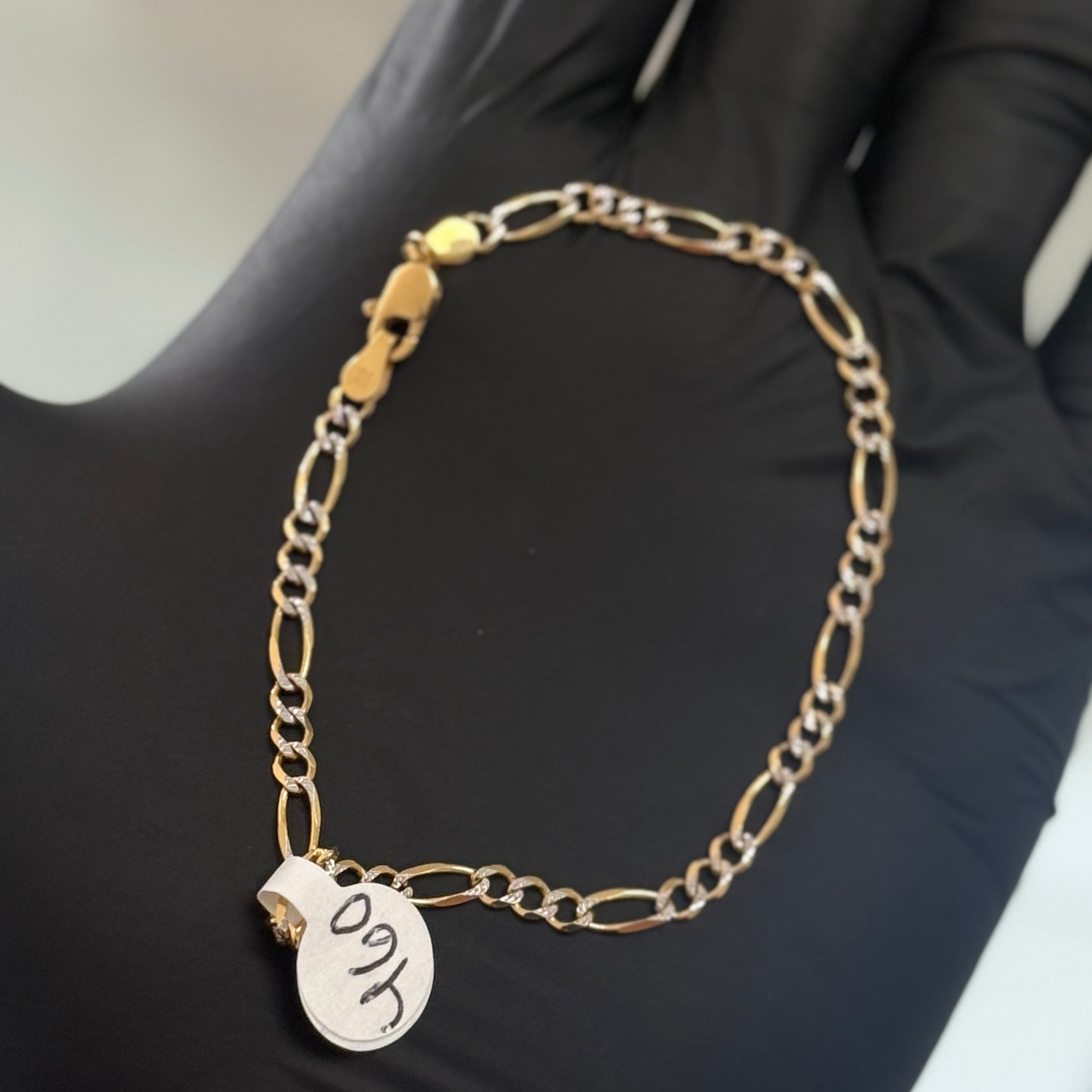 10k Gold Figaro Bracelet