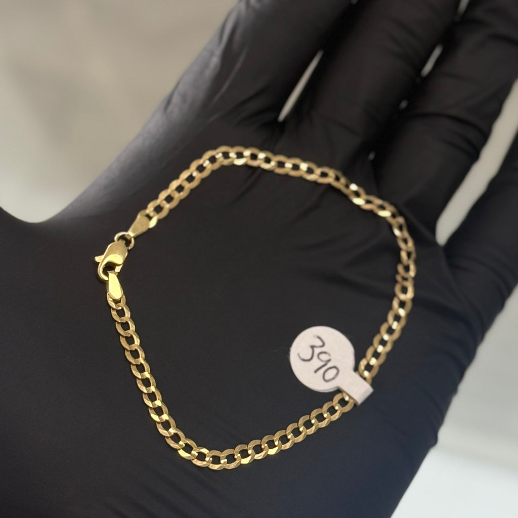 10k Gold 4mm Cuban Bracelet